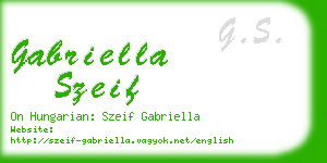 gabriella szeif business card